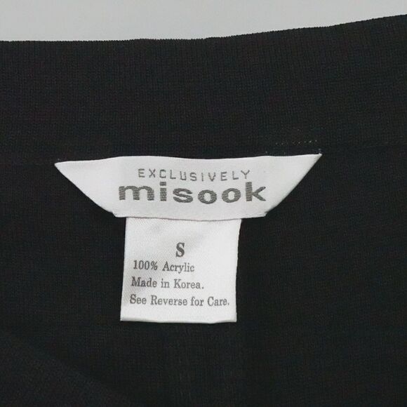 Exclusively MISOOK Pants Women Small Black High Rise Pull-On Classic Vintage 90s - Picture 2 of 13
